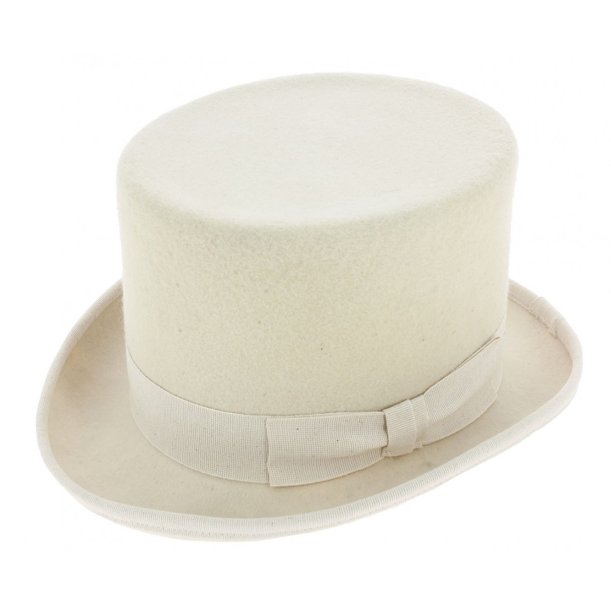 White Wool Top Hat