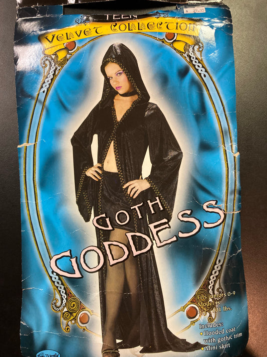 Goth Goddess Hooded Robe - Teen/ Jr 0 - 9