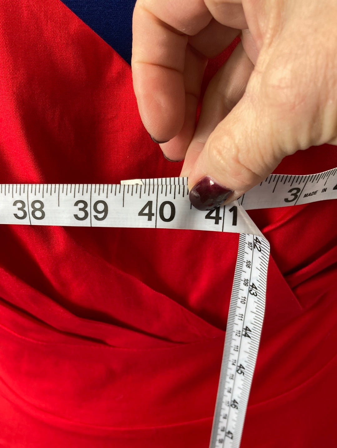 1950's style Vintage Ladies XLG Red Swing Dress