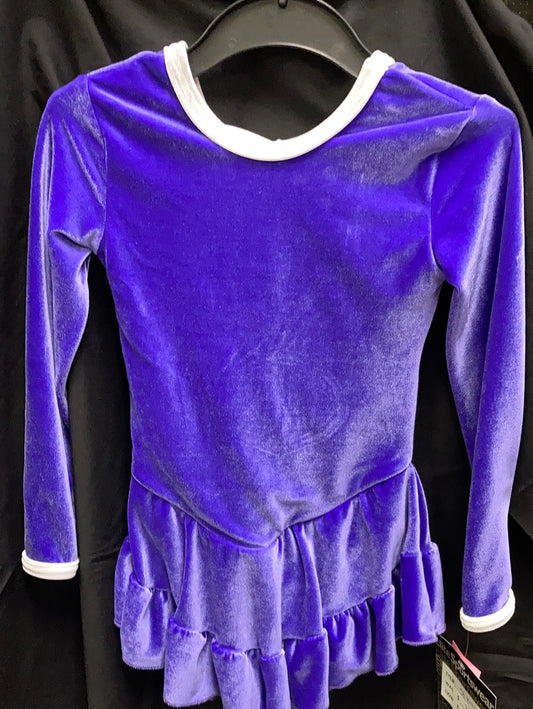 GK Purple Child XS Skating Dress SK1042