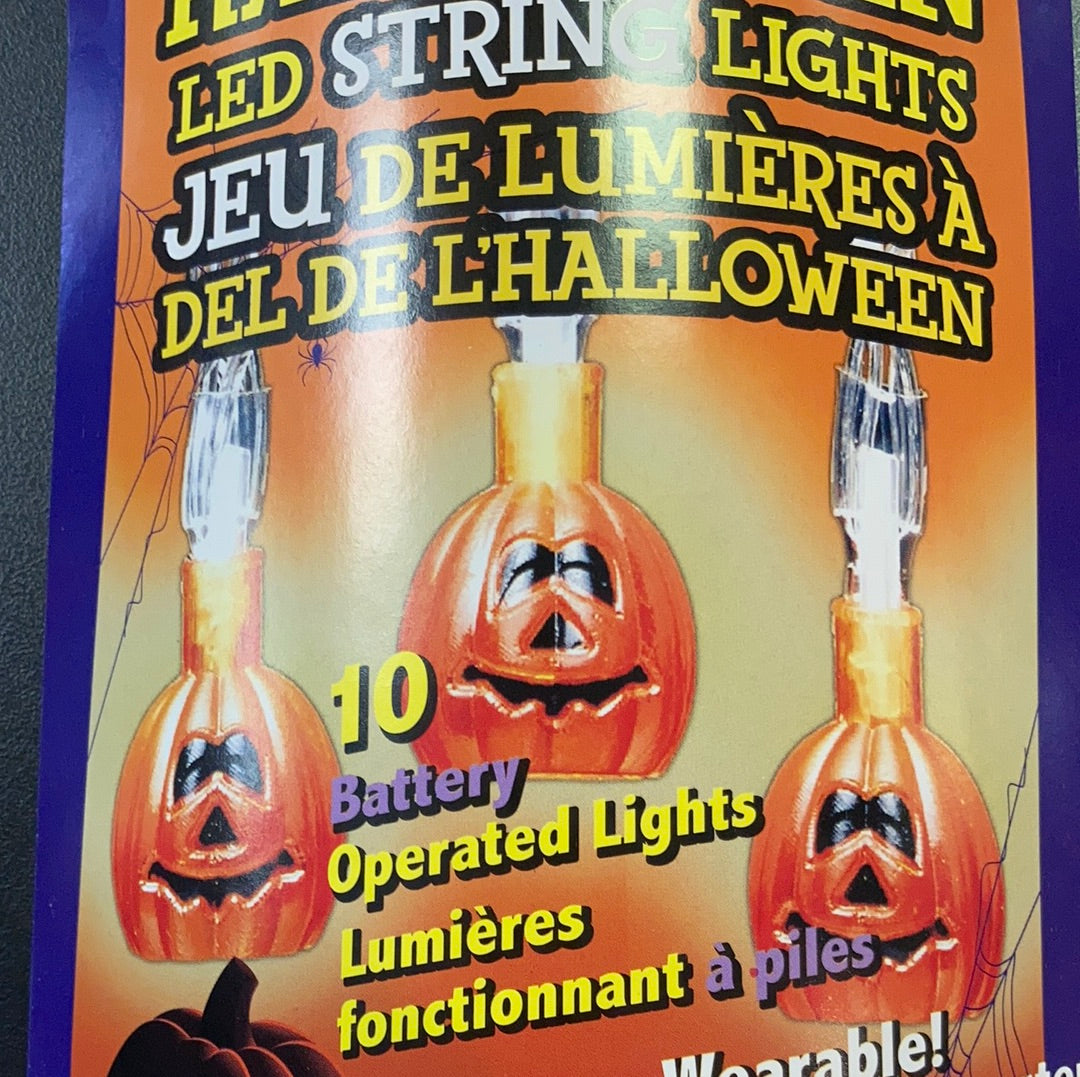 LED Halloween Mini String Lights - Skeleton