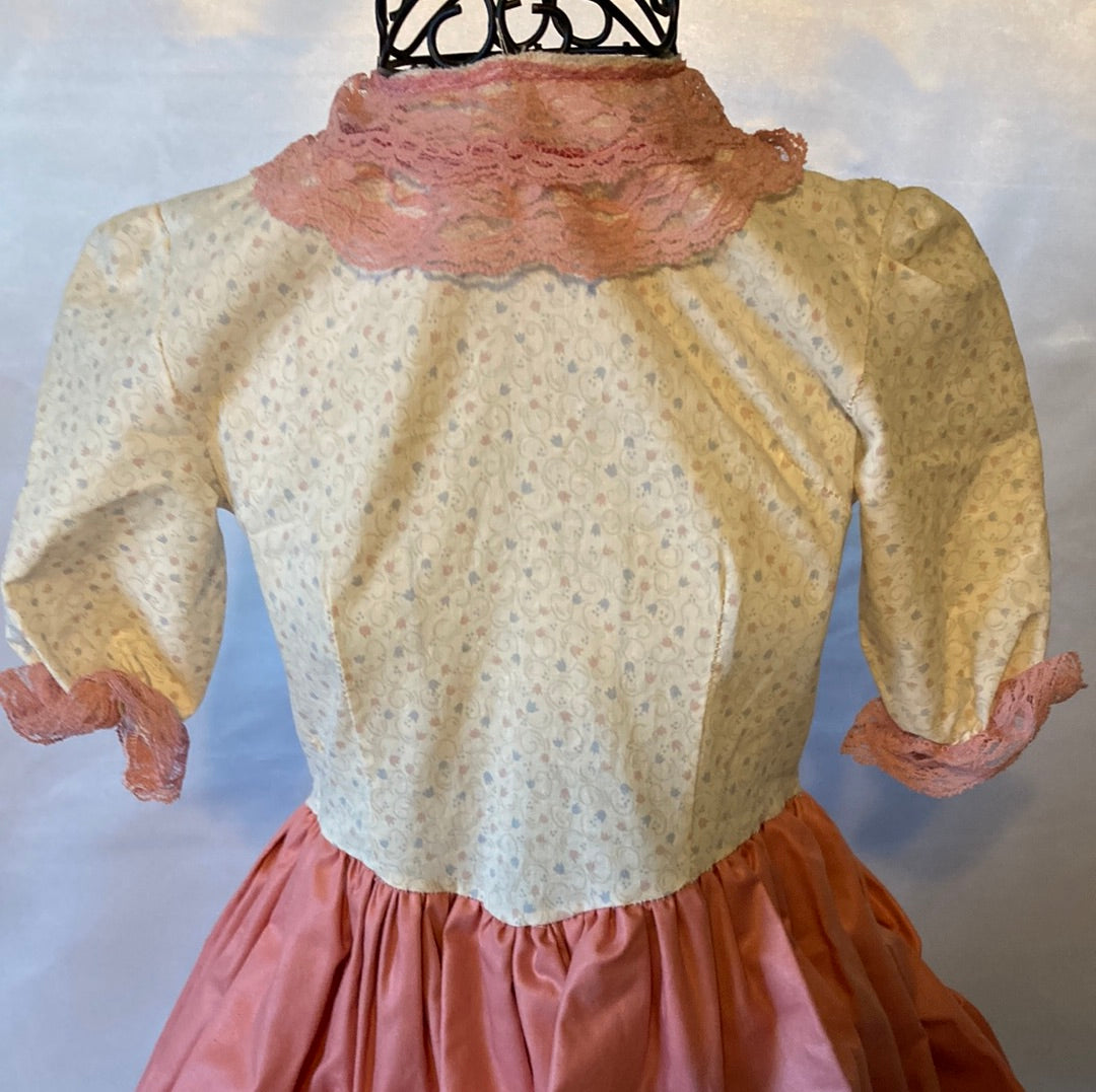 Colonial Girl Child Medium Costume - Preowned