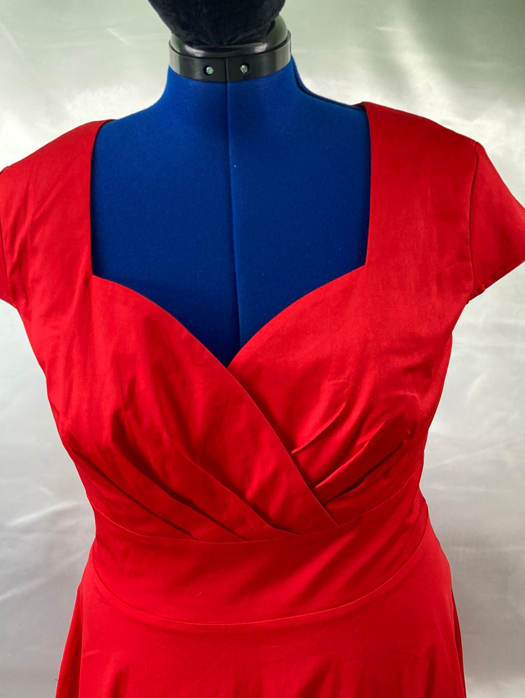 1950's style Vintage Ladies XLG Red Swing Dress