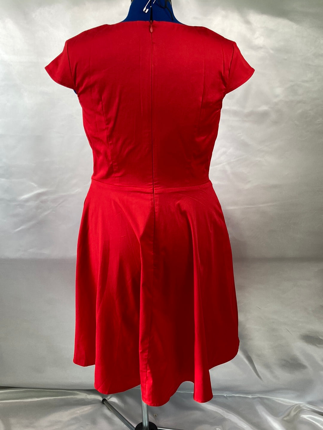 1950's style Vintage Ladies XLG Red Swing Dress
