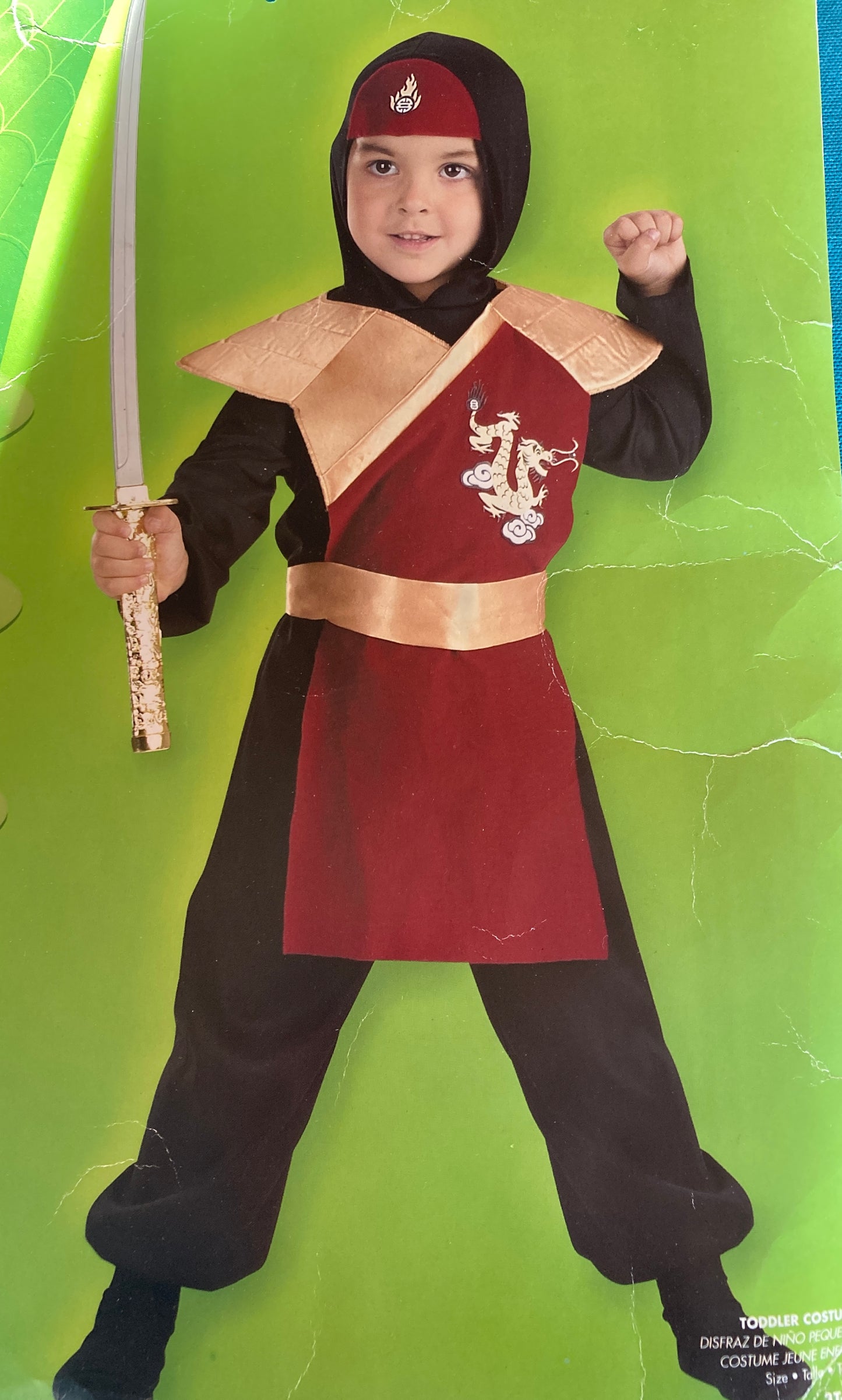 Dragon Ninja Costume Child 3T - 4T Toddler