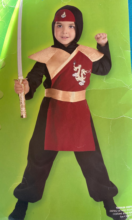 Dragon Ninja Costume Child 3T - 4T Toddler