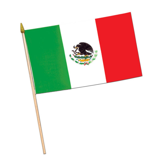Mexican Flag 8" x 12" on dowel