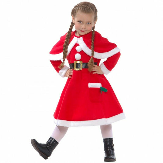Santa's Little Helper Christmas Dress Costume for Girls Medium
