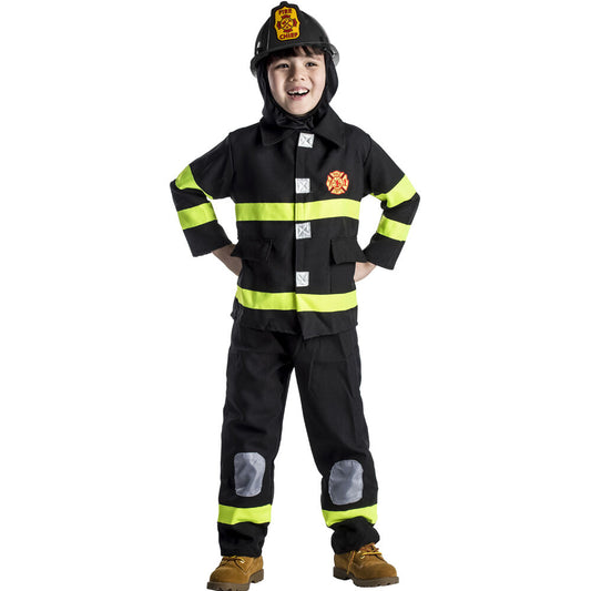 Firefighter Fireman Child Costume for Girls and Boys –  Size Small 4 - 6