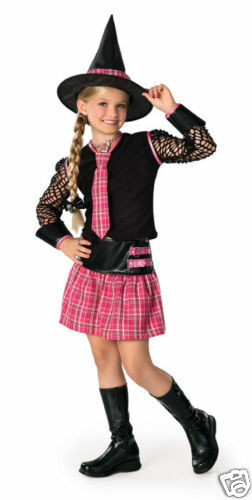 Ex-Spelled Pink Witch Dress Girls Child Costume - Large 12 - 14