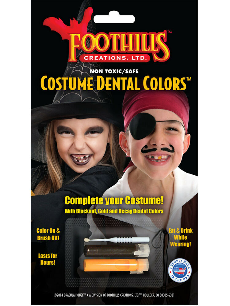 Dracula House Theatre Quality Costume Tooth Colors Costume Accessory