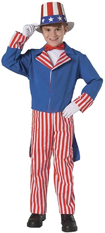 Uncle Sam, Child Kids Boys Costume Small